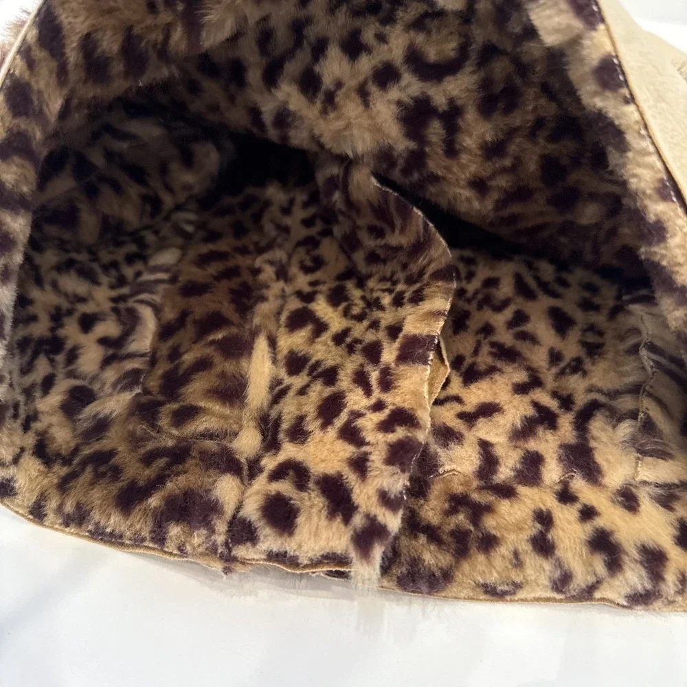 The Children's Place Girls Coat 24 Months Winter Leopard Faux Fur‎ Lined NWT